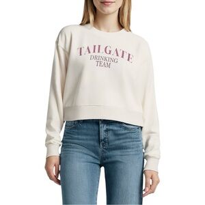 Wildfox Elyse Tailgate Drinking Team Crewneck Sweatshirt